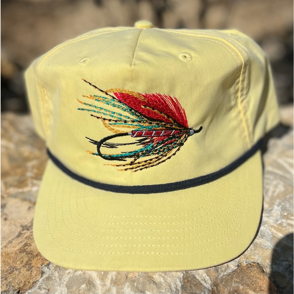 Fly Lure Cap ~ NEW just stitched the design this morning!